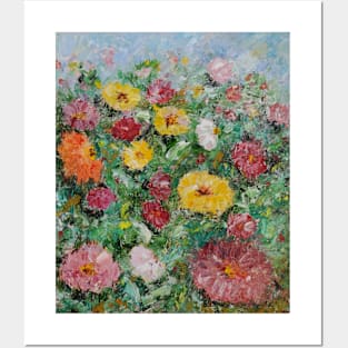 Wild Flowers Field Posters and Art